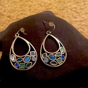 Lia Sophia Gem Earrings Shades of blue